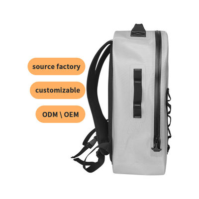 Color gris claro modificado para requisitos particulares de la mochila 25l de la prenda impermeable de TPU para al aire libre