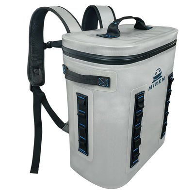 Material gris claro de la capacidad TPU de los refrigeradores suaves de la mochila impermeable 20L