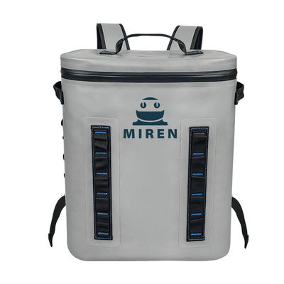 Material gris claro de la capacidad TPU de los refrigeradores suaves de la mochila impermeable 20L