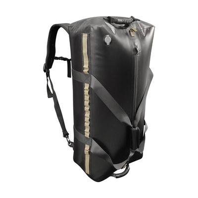 Color negro seco impermeable al aire libre del petate 120L de TPU para acampar