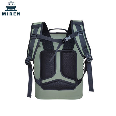 Mochila refrigeradora a prueba de fugas Hypalon verde 25L para acampar Picnic