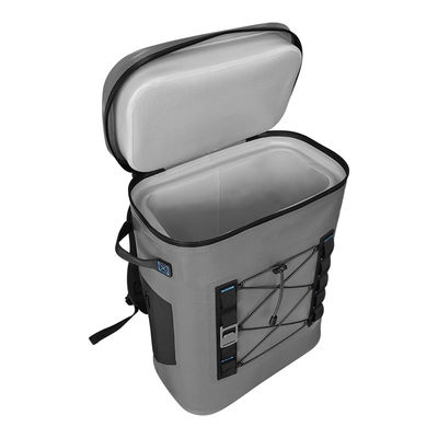 Refrigerador suave hermético gris oscuro, bolso más fresco 25L con el relleno aislado