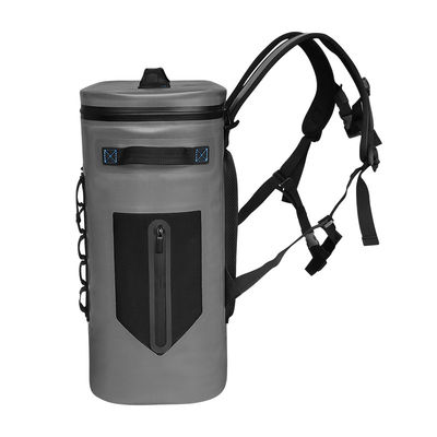 Refrigerador suave hermético gris oscuro, bolso más fresco 25L con el relleno aislado