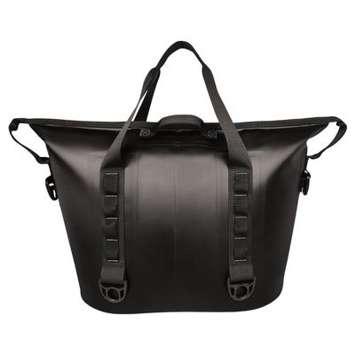 Bolso negro del refrigerador del almuerzo del OEM, refrigerador aislado echado a un lado suave para acampar al aire libre