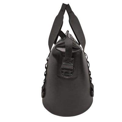 Bolso negro del refrigerador del almuerzo del OEM, refrigerador aislado echado a un lado suave para acampar al aire libre