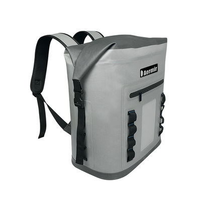 Bolsa fresca no tejida Mochila de color gris claro para picnic al aire libre