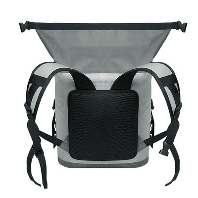 Bolsa fresca no tejida Mochila de color gris claro para picnic al aire libre