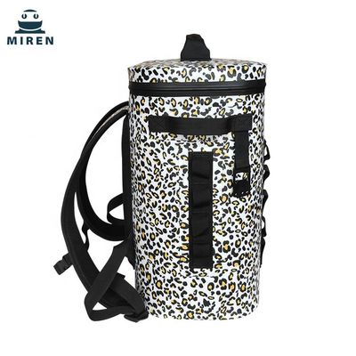 Bolso impermeable del refrigerador de la comida campestre de TPU, mochila más fresca aislada camuflaje del leopardo 20L