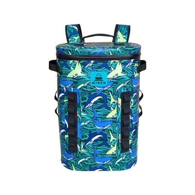 Capacidad suave de las latas del material 29 del bolso TPU del refrigerador de la comida campestre del modelo del camuflaje para acampar