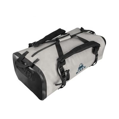 Bolsa de lona impermeable portátil 70L para acampar en la playa multifuncional