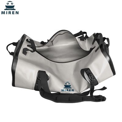Bolsa de lona impermeable portátil 70L para acampar en la playa multifuncional