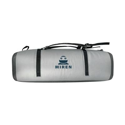 Petate impermeable gris claro 120L para el turismo al aire libre que acampa