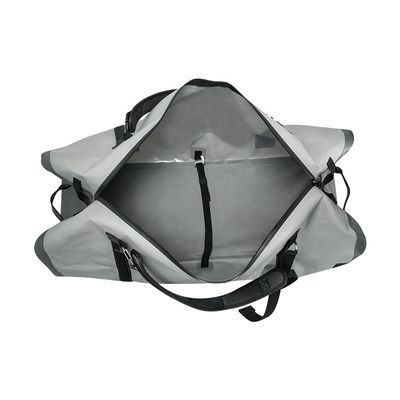 Petate impermeable gris claro 120L para el turismo al aire libre que acampa