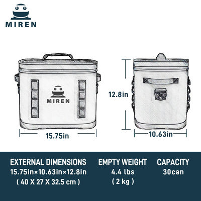15.7in*10.6in*12.8in Bolsa aislada multipropósito con revestimiento 840DTPU