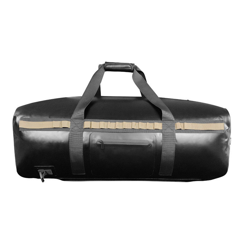 Color negro seco impermeable al aire libre del petate 120L de TPU para acampar