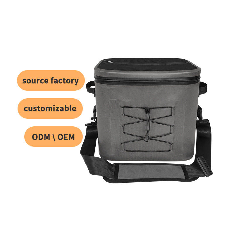 Color gris oscuro del bolso del refrigerador de la lata del cuadrado 24 para el ODM del OEM de las actividades al aire libre